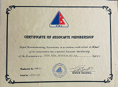 Associate Membership certificate